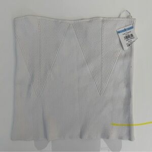 ASOS White Ribbed Crop Top